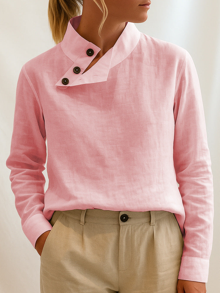 Casual Stand Collar Long Sleeve Conventional Pullover Digital Printing